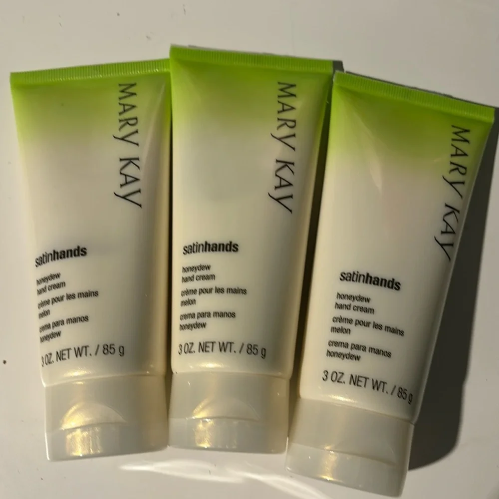 MARY KAY LOT OF 3 SATIN HANDS HONEYDEW HAND CREAM